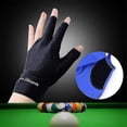 thumbnail image 4 of Spandex Snooker Billiard Cue Glove Pool Left Hand Open Three Finger Accessory, 4 of 4