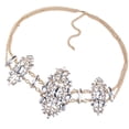 thumbnail image 1 of Bling Crystal Rhinestone Declaración Cuerpo Cintura Cadena Beach Clubwear Joyería Blanco Zulema Cadena de cuerpo de cristal, 1 of 6