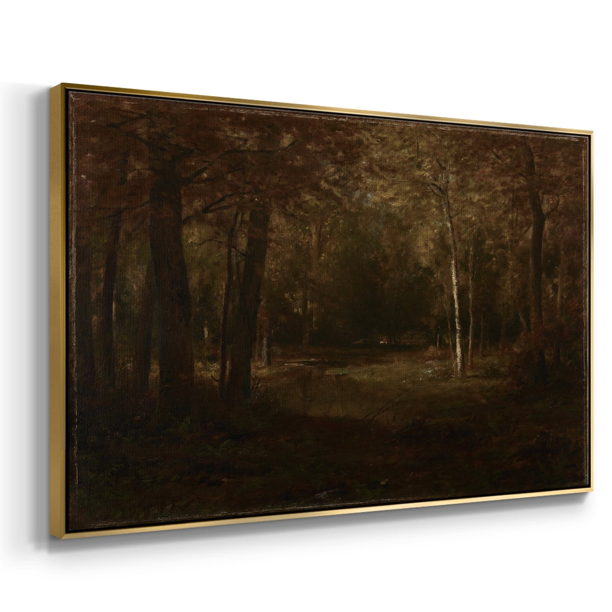 Vintage Landscape-CCCXVII By Wexford Home Framed in Gold Wood Gallery Wrapped Canvas 25 in. x 37 in.