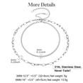 thumbnail image 7 of Silvora Silver Layered Chain Necklaces for Women Minimalist Herringbone Paperclip Choker Necklace Stainless Steel Flat Snake Chain Jewelry Gifts for Daughter Girlfriend Birthday Christmas, 7 of 7