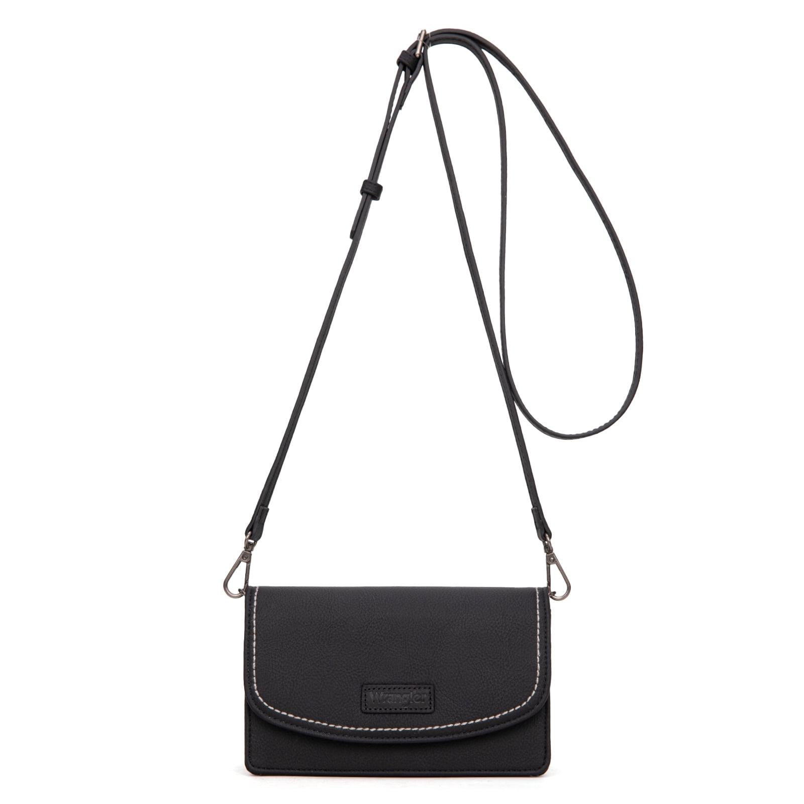 Wrangler Crossbody Bag for Women Small Wallet Purse RFID Blocking Clutch Phone Purse, Black