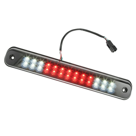 Unique Bargains High Mount Stop Light Brake Tail Cargo Light for Chevy Silverado 1994-1998 Black Housing Smoked Lens