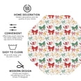 thumbnail image 4 of Lsque Retro bows Pattern 4" Drink Coasters Set of 6, Leather Absorbent Coasters, Table Coaster Set Decorative Coffee Cup Coasters Housewarming Gift,Octagon, 4 of 7