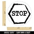 thumbnail image 2 of Stop Sign Sketch Self-Inking Rubber Stamp Ink Stamper - Red Ink - Mini 1/2 Inch, 2 of 7