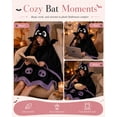 thumbnail image 6 of Bat Snug Bat Blanket Bat Hoodie Wearable Blanket Hoodie Throw Halloween Plush Fleece Oversized Soft Warm Cozy Adult Women Gift, 6 of 8