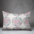 thumbnail image 3 of Creative Products Small Pink and Blue Pattern Medallions 14x20 Indoor / Outdoor Pillow, 3 of 3
