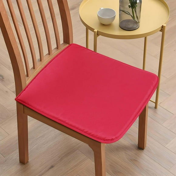 pstuiky Coussin de Siège de Chaise Ensemble de 2 Noyau en Éponge pour Chaises de Salle à Manger et de Bureau Coussin Carré Uni en Tissu Doux