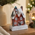 thumbnail image 5 of Christmas Decorations Indoor Outdoor, Resin Christmas House Mini Ornament, Color Light Desktop Decoration for Xmas Home, Holiday Gift, Mantel Shelf, 5 of 6