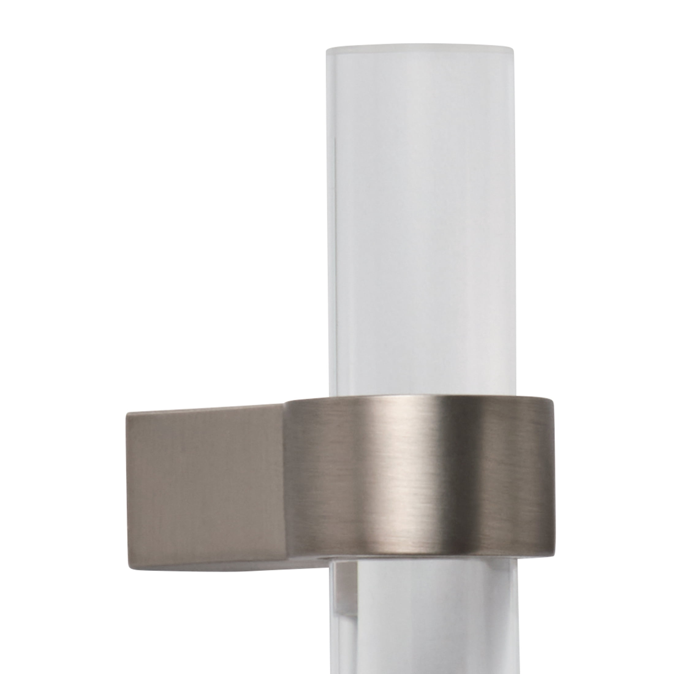 Better Homes & Gardens 3.75" Acrylic Pull, 2 Pack, Brushed Nickel