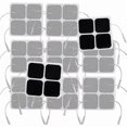 thumbnail image 1 of TrueNorth 40pcs Tens Unit Pads, 2x2 Electrodes compatible with Ems Muscle Stimulator Electrotherapy Pads-C, 1 of 5
