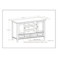 thumbnail image 4 of Warm Shaker 47 inch Wide Solid Wood TV Stand in White For TVs up to 50 inches, 4 of 7