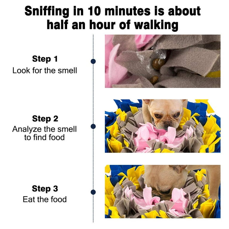 DIFFLIFE Snuffle Mat Nosework Blanket Dog Training Mats Dog Feeding Mat Pet Activity Mat Great for Stress Release