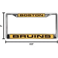 thumbnail image 3 of Boston Hockey Bruin's Car Frame - Chrome Metal Laser Cut License Plate Frame, 3 of 6