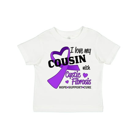 

Inktastic I Love My Cousin with Cystic Fibrosis Hope Support Cure Gift Toddler Boy or Toddler Girl T-Shirt