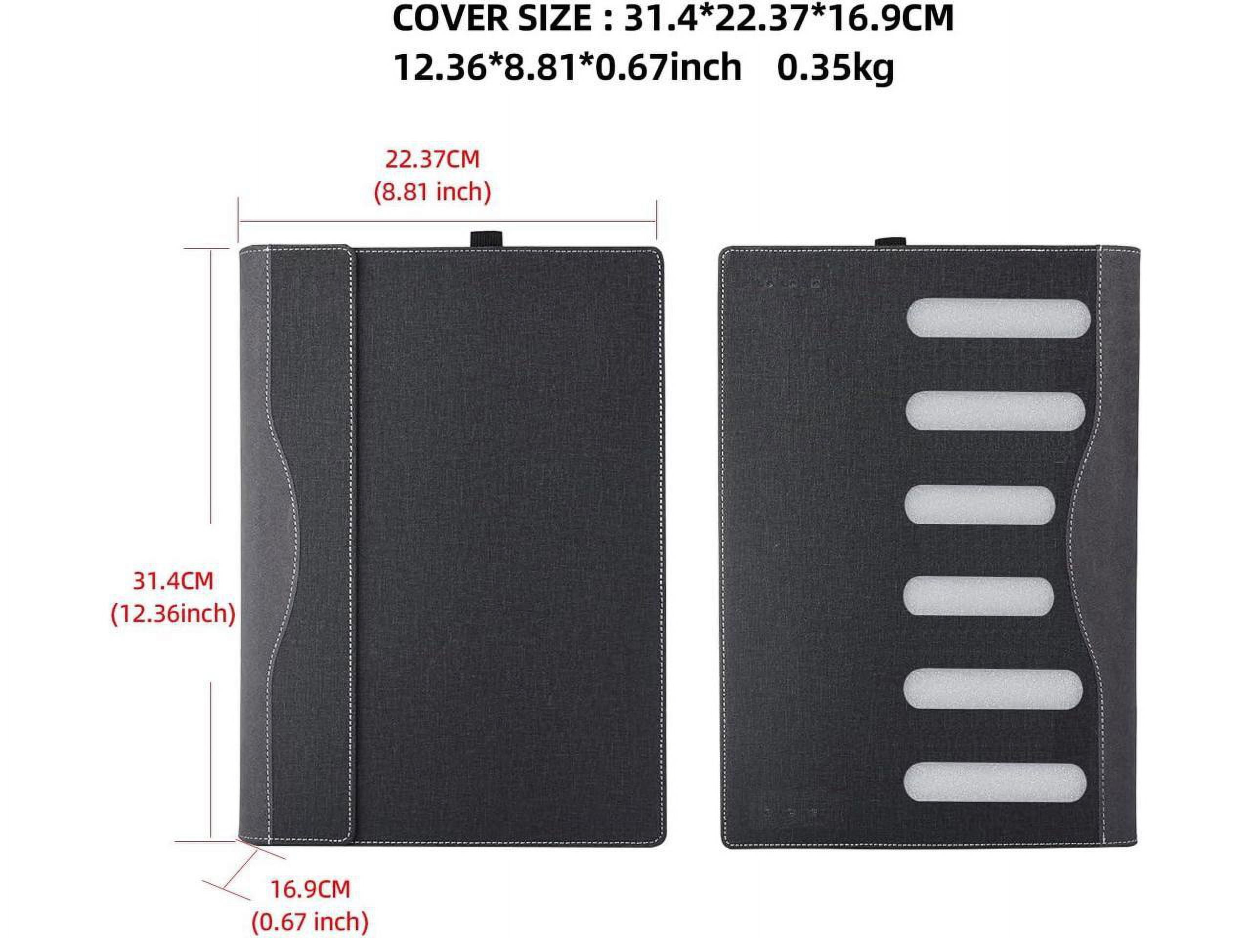 for Dell Latitude 7455 14'' Laptop Case and Latitude 7450/7440 Drop Resistant Leather Case 2-in-1 PU Leather 14" Laptop Sleeve
