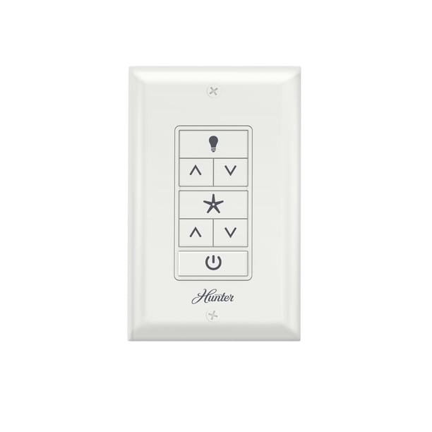 Interruptor de Pared Universal para Ventilador de Techo Hunter Blanco 99815