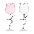 thumbnail image 2 of Verre à Vin en Forme de Rose, Verre à Cocktail 3D pour Fête Bar, Clarté Exceptionnelle, Adapté pour Fêtes, Bars, Restaurants, 2 of 8