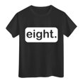 thumbnail image 6 of LUOGENLI Shirts Shirts for Teen Kids Girls Child Short Sleeve Prints T Shirt Trendy Girls Fans Present Tops The 7th of July Shirts for Girls 12-14 Tops for Girls 12-14 Black 2-3 Years, 6 of 6