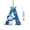 A, variant on 26 Initial Letter Christmas Snowman Ornaments, Blue Personalized Hanging Pendant for Indoor DIY Hanging Xmas Ornament,A