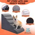 thumbnail image 4 of Para Escaleras para perros para camas altas de 5 pasos para perros pequeños y gatos escaleras curvas para mascotas para una una cama alta escalada sin deslizamiento de mascotas, 4 of 6