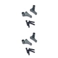 thumbnail image 4 of Speravity 2 piezas de control remoto de metal pieza de dirección de coche modificado sin olor piezas de juguete desmontables accesorios gris Gris plateado 2piezas, 4 of 6