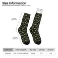 thumbnail image 2 of Fotbe Tennis Rackets Calcetas Largas con Estampado para Hombre y Mujer – Calcetas de Compresión Transpirables y Elásticas, Viajar y Uso Diario Talla 5-11, 2 of 6