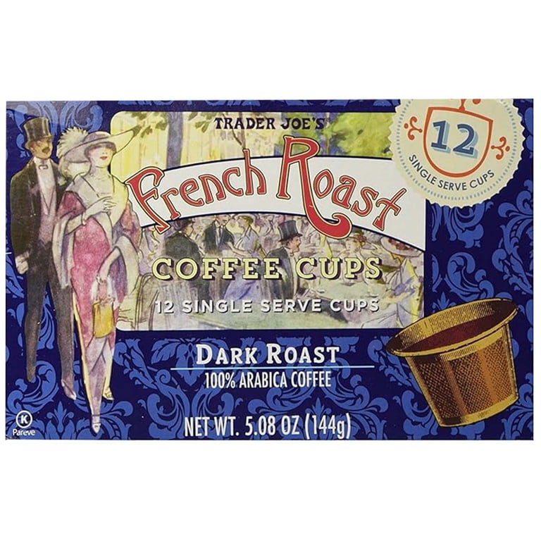 36 Cups Trader Joe's Dark French Roast Single Serve Pods