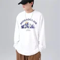 thumbnail image 2 of Camiseta de manga larga con estampado de montaña para hombre, ropa de calle japonesa Y2K, camisetas gráficas con cuello redondo, camisetas casuales vintage de otoño 2023, 2 of 5