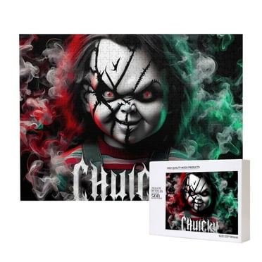 Saiise Chucky Print 500 Jigsaw Puzzle for Adults and Family,Impossible Hard Difficult Challenging Puzzles for Adults - Finished Puzzle Size is 20.4 x 15 in