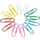 thumbnail image 2 of 300 clips de papel de metal recubiertos de colores con caja para oficina, escuela, papelería, documentos, clips de papel grandes (50 mm/300 piezas), 2 of 5