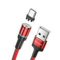 thumbnail image 1 of Essager Phone Charging Cable 360 Degree Rotating phone charging cable rotating Charging Cord Braided Outer Layer, Red, 1m, Type-c, 1 of 6