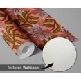 thumbnail image 6 of S4Sassy Tropical Lily Flower Wallpaper - Peach Bohemian Wall Covering, 25" x 240" Self-Adhesive Textured Vinyl Walls Paper, Decorative Wall Wrap, Easy DIY Walls Covering For Bedroom, Cabinets, 6 of 9