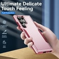 thumbnail image 4 of Dteck for Samsung Galaxy S25 Ultra Case, Full Body Heavy Duty Rugged Shockproof Protective Phone Cover with Tempered Glass Screen Protector and Camera Lens Cover,Pink+Rose, 4 of 6