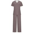 thumbnail image 4 of Samickarr Nursing Uniforms Scrubs Sets For Woman And Man Clearance Plus Size Working Uniform With Pocket Scrubs Medical Uniform Scrubs Top And Pants, 4 of 6