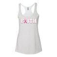 thumbnail image 2 of Wild Bobby Breast Cancer Survivor Nutrition Facts Pocket Breast Cancer Awareness Women Tri-Blend Racerback Tank Top, Heather White, Large, 2 of 5