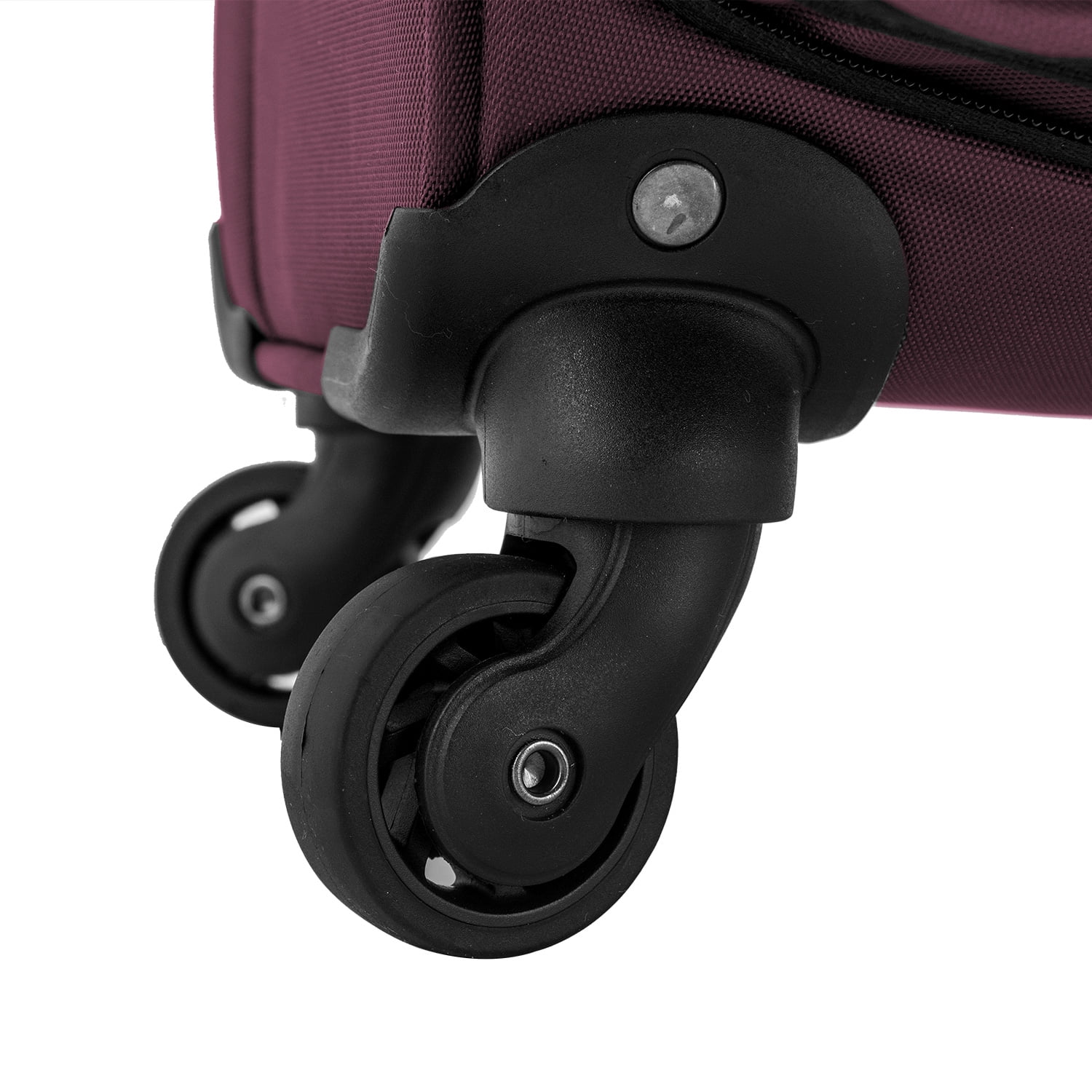 U.S. Traveler Anzio Softside Expandable Spinner Luggage, Burgundy, 26" Checked Medium