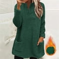 thumbnail image 2 of Bovemsi Womens Sweatshirts Long Sleeve V Neck Pullover With Functional Pockets For Casual Warm Comfort Daily Fall Fashion Outfits 2025 Clothes, 2 of 4