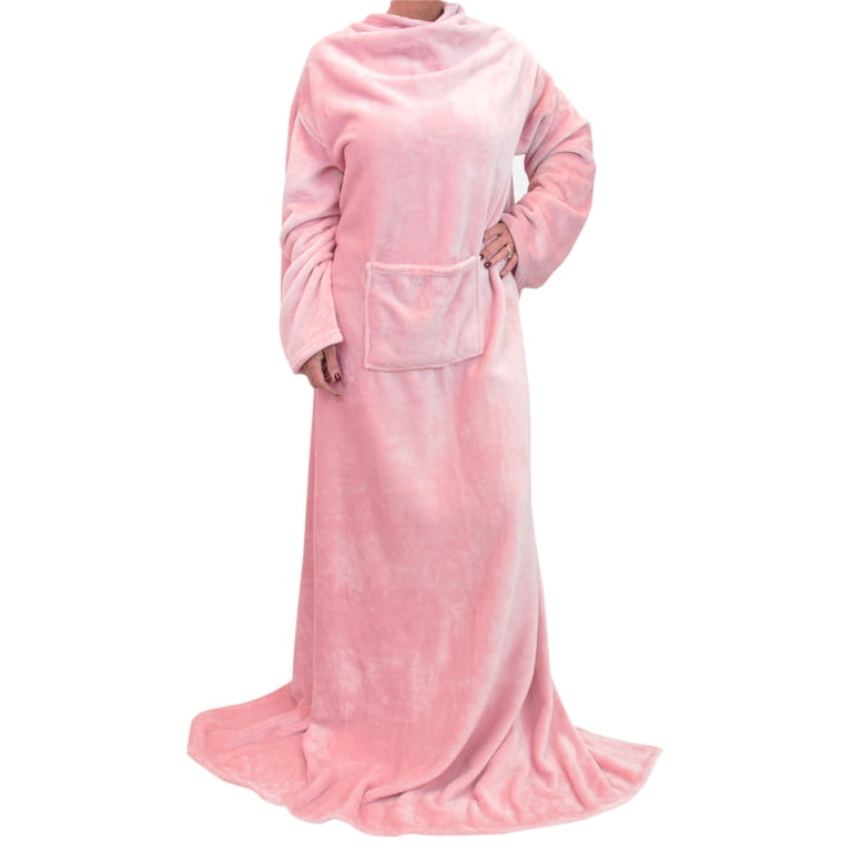 Catalonia Wearable Blanket with Sleeves, Pink photo 6