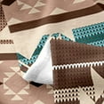 thumbnail image 4 of Western Flannel Fleece Blanket Twin Size, Aztec Throw Blanket, Exotic Style Bohemian Fuzzy Blanket, Geometry Arrow Soft Microfiber Plush Bed Blanket, Beige Brown, 4 of 4