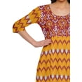 thumbnail image 3 of Moomaya Kurta Imprimée Longue Tunique pour Femmes Tenue d'Été Kurti pour Femmes, 3 of 5