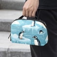 thumbnail image 2 of Penguin Waterproof Oxford Fabric USB Organizer Storage Box Charger Phone Case Cell Phone Cord Organizer 5.9x9.44x3.14 in., 2 of 6