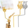 thumbnail image 4 of Mosiee Alto Saxophone Music Stand Portable Clip On Music Stand Metal Brass Fixed Practical Instrument Players Accessory, 4 of 6