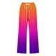 thumbnail image 5 of ICHUANYI Clearance Women's Casual Solid Elastic Waist Loose Long Pants With Pocket Capris(Orange, S) ICHUANYI WER2023081114766, 5 of 5