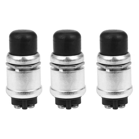 3X Heavy Duty Waterproof Car Boat Horn Engine Start Momentary Switch Push Button