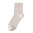 thumbnail image 2 of 1 Pair Cooling Seamless Mid-Calf Socks for Women, Lightweight Breathable Odor-Resistant Liners with Moisture-Wicking Fabric for Summer & Daily Wear Light pink, 2 of 3