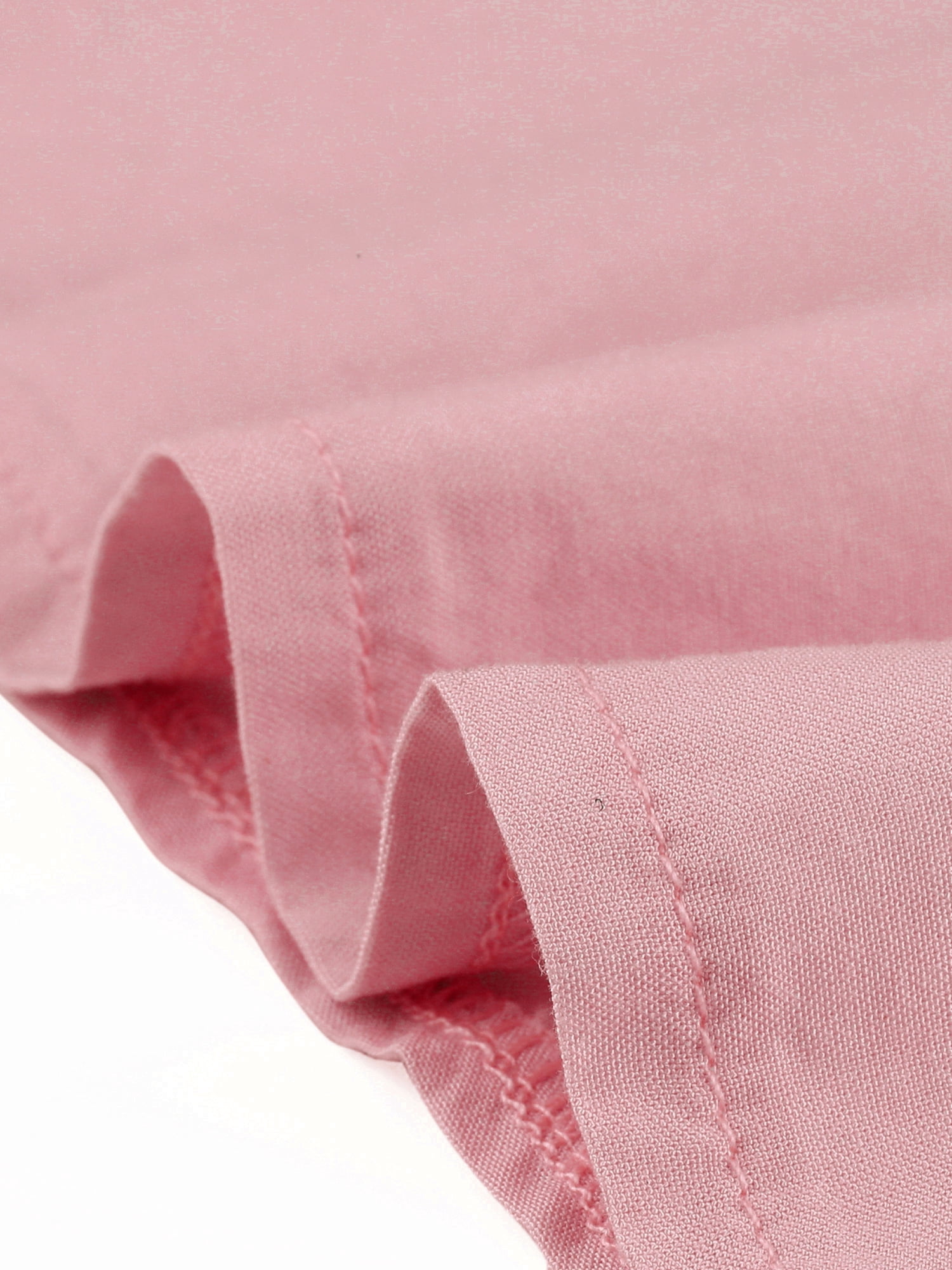 DARING DIVA Women's Plus V Neck Ruffle Sleeve Smocked Shoulder Blouse 4X Pink
