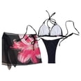 thumbnail image 5 of Women Bathing Suits Womens Bikini Stylish Floral Print Tankini Swimsuit Bikini With Design for Beach, 5 of 7