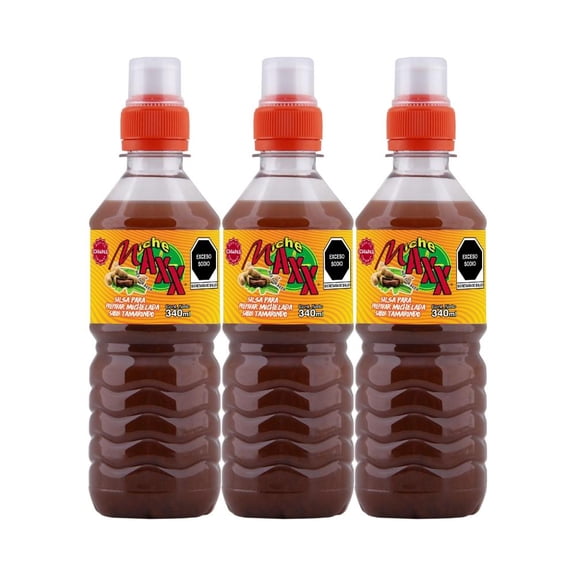 Salsa para Michelada Miche Maxx sabor Tamarindo 3 Pack 340 ml