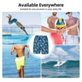 thumbnail image 6 of Daiia Sea Water Wave Mens Swim Trunks Swim Shorts Quick Dry Swim Shorts with Mesh Lining Pockets-Medium, 6 of 9