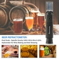 thumbnail image 2 of Black Refractometer Beer Wort Sugar Alcohol Meter 0-30%1.000-1.120 SG Proportion Handheld Tool Hydrometer Tester, 2 of 6